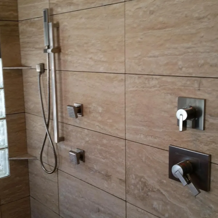 Shower fixture installation for Water Heater Replacement in Whitman